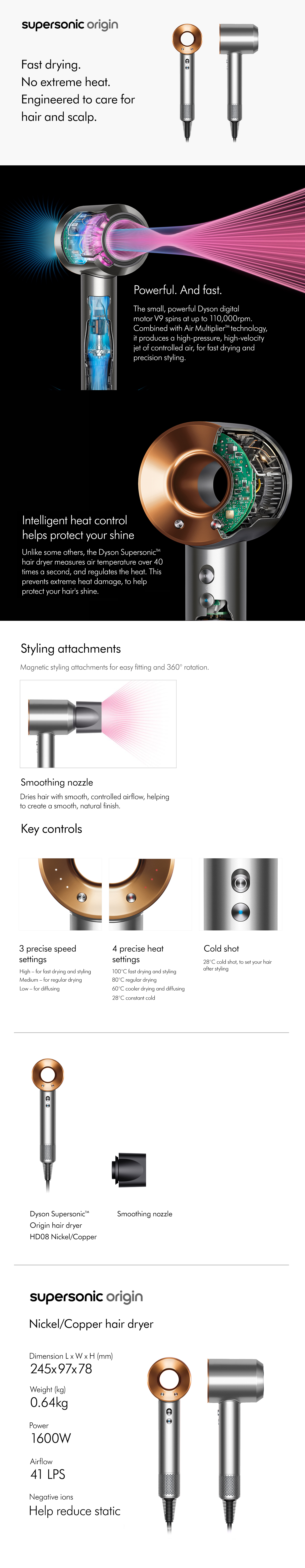 DYSON HD08 Supersonic™ Origin hair dryer | Fortress