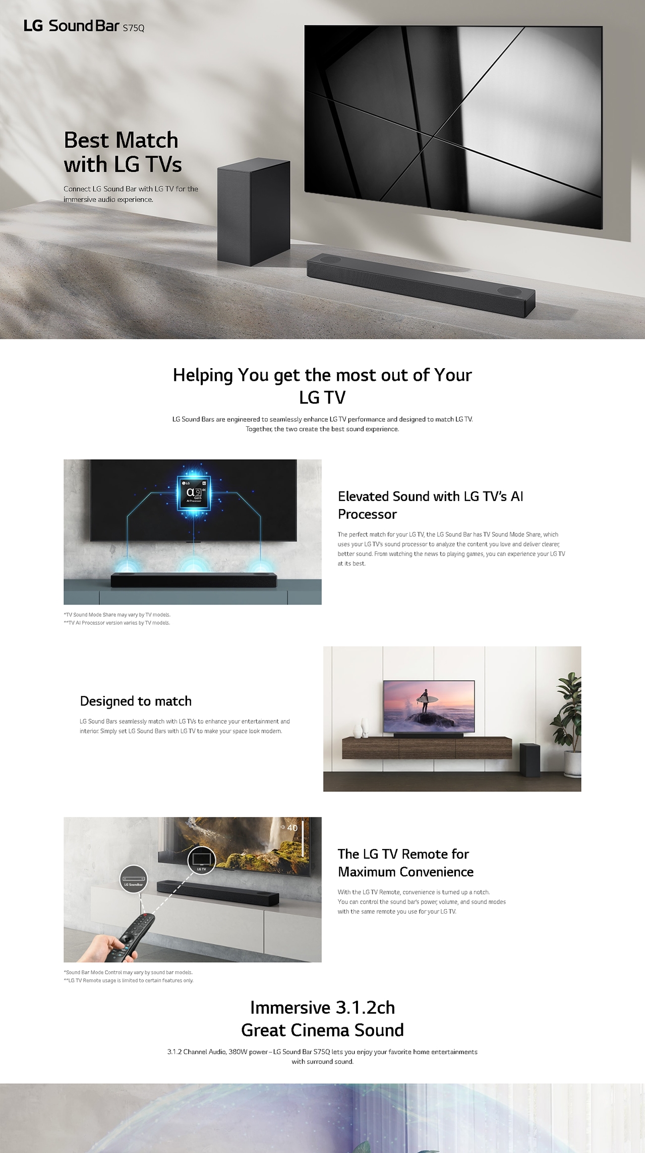 LG S75Q Soundbar | FORTRESS