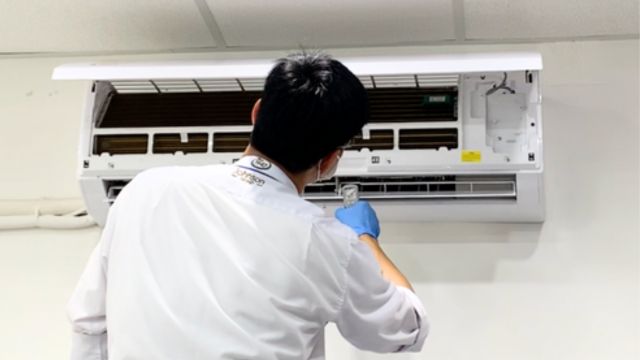 冷氣機清潔服務過程