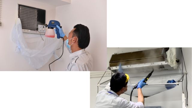 冷氣機清潔服務過程