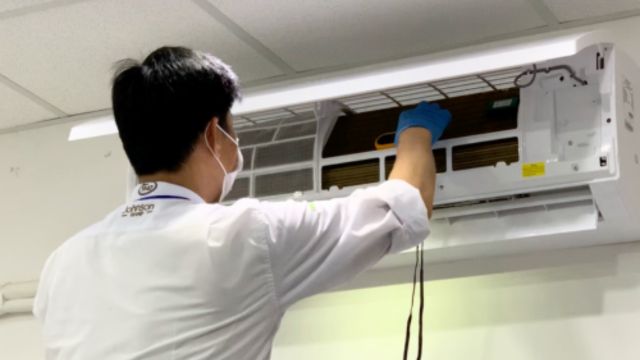 冷氣機清潔服務過程