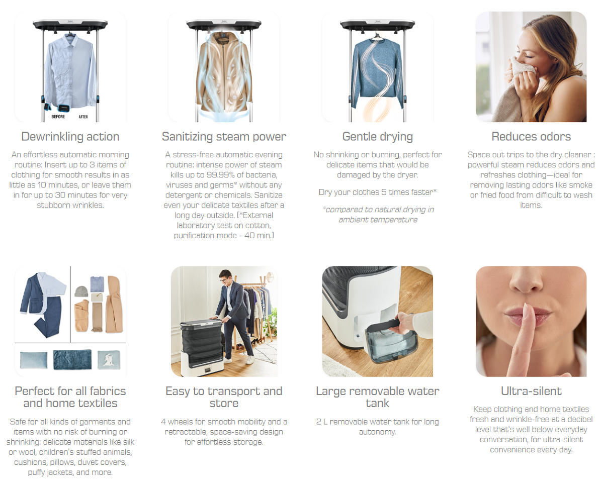 TEFAL YT3040 Care For You Garment Steamer FORTRESS