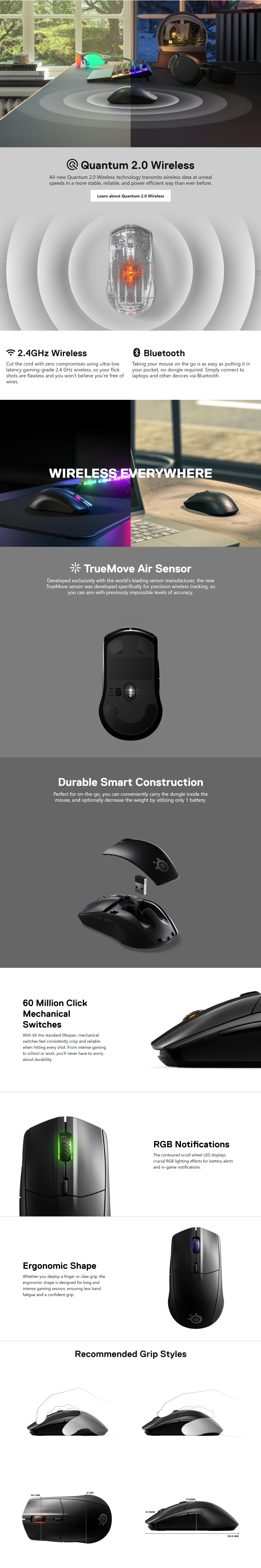 SteelSeries Rival 3 Wireless Gaming Wired Mice | FORTRESS
