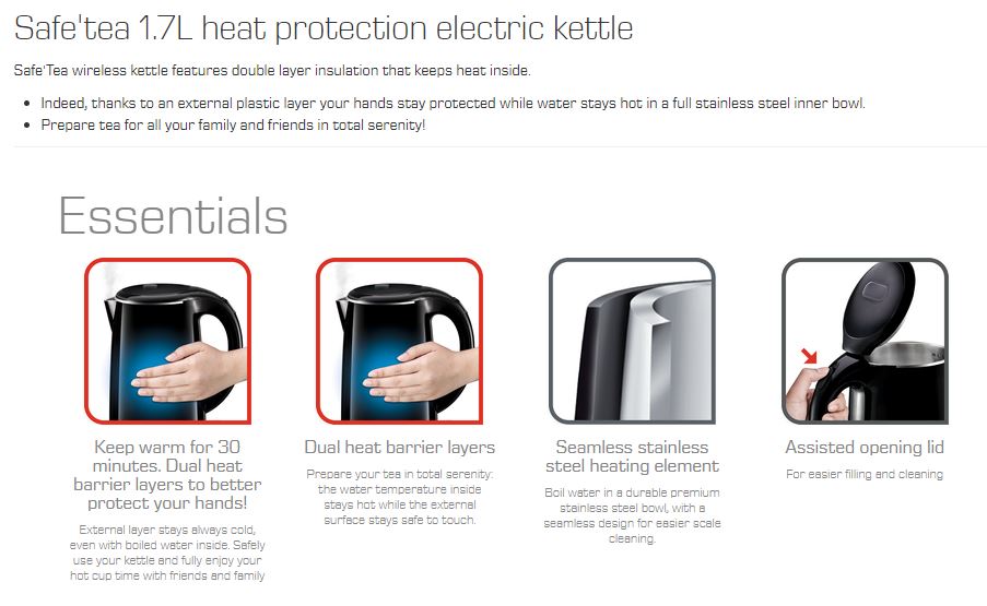 Tefal KO-2608 Safe to Touch Kettle