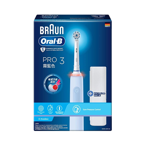 Oral-B Pro 3 電動牙刷 (霧藍色)