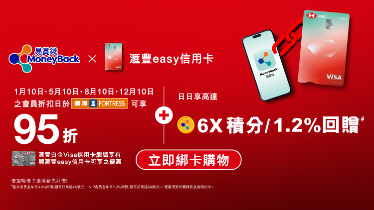 滙豐信用卡客戶尊享優惠 Banner
